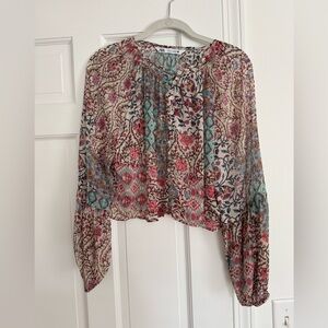 Zara cropped blouse!
